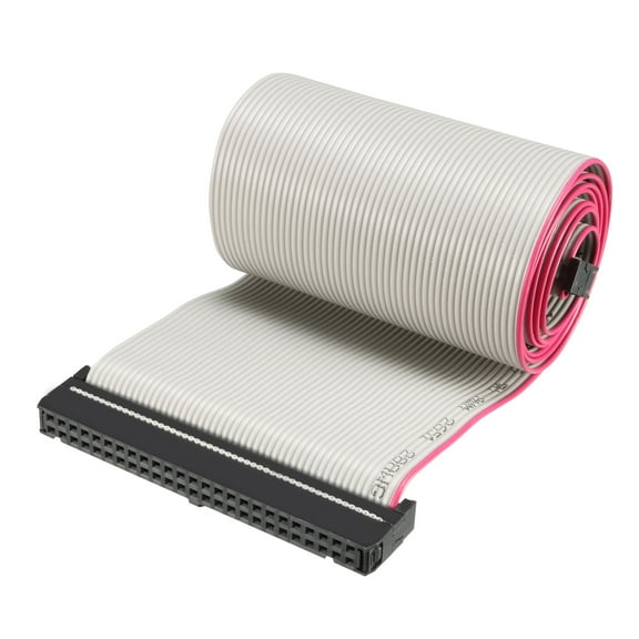 IDC 50P Wire Flat Gray Ribbon Cable 66cm 2.54mm Pitch 1pcs