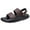 Brown, variant on Men's Slippers Flat Heel Breathable Open Toe Casual Versatile Solid Color Slip-on Footwear Beach Sandal Casual Wear Vacation Daily Shoes Brown 8