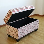 Storage Bench/Plaid and Floral
