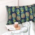 thumbnail image 4 of Cauagu Colorful Pineapples Print Pillow Covers with Envelope Closure,1PC Pillow Cases Decorative Pillow Case for Bed & Couch, Pillows Not Included-20"x30", 4 of 6