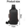 thumbnail image 2 of Bolso anti de la honda de Crossbody del hurto, mochila impermeable del pecho con la carga por USB, mochila del hombro, 2 of 6