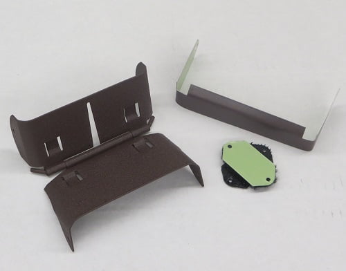 Downspout Extension Flip-Up Hinge for 3x4 A Style (3X4 A, ROYAL BROWN)