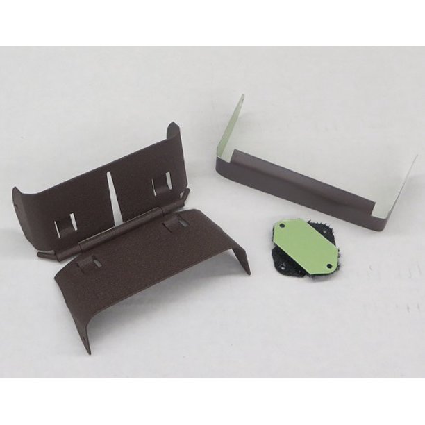 Downspout Extension FlipUp Hinge for 3x4 A Style (3X4 A, ROYAL BROWN