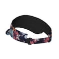 thumbnail image 2 of Balery Flowers ad Butterflies Sport Wear Athletic Visor Sun Sports Visor Hat Visor Adjustable Cap for Women and Men (One Size), 2 of 8