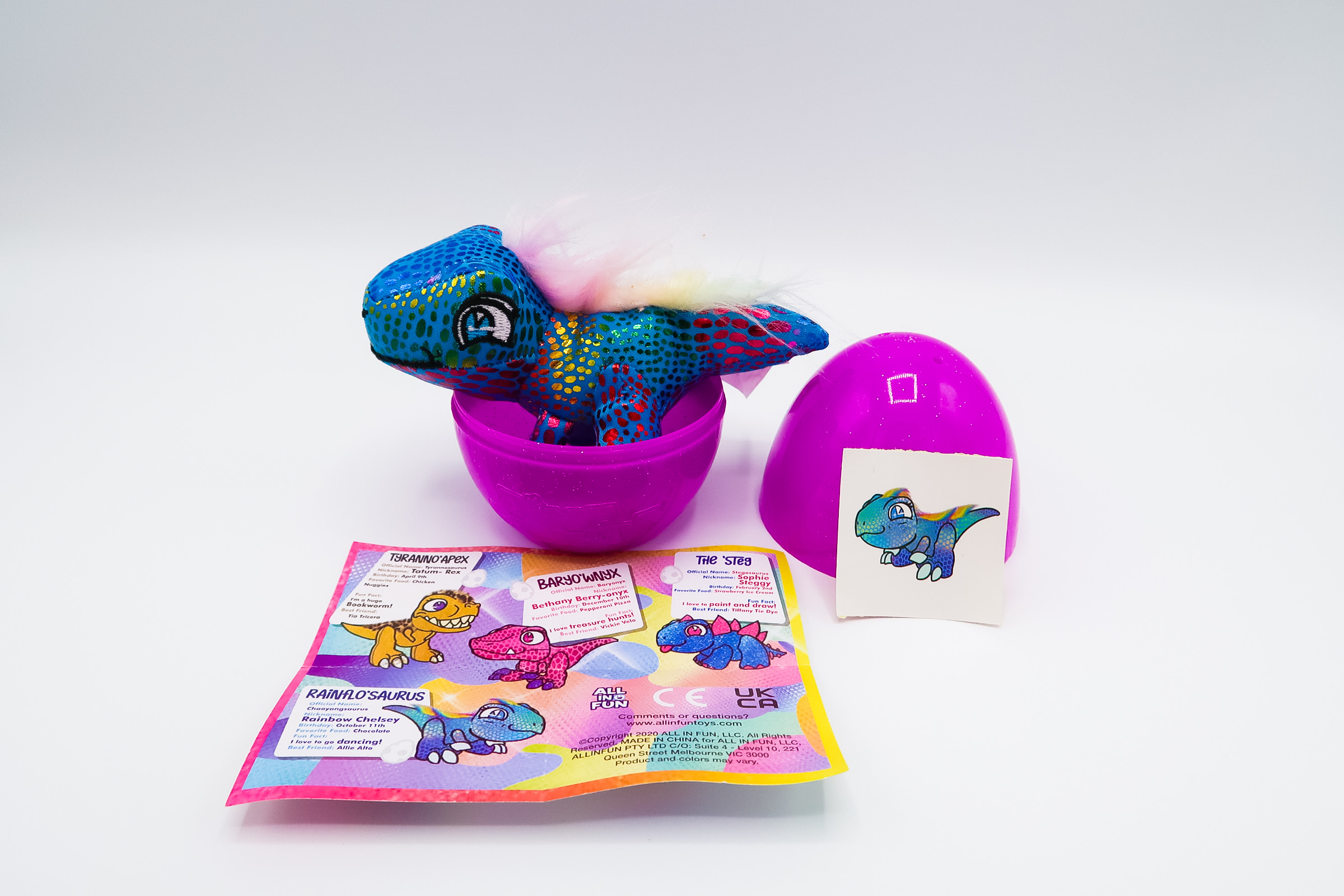 Dino Collecto! Dinosaur Plush Collectible Toy, Surprise 3-Pack, Series 1, Assortment 1