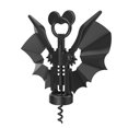 thumbnail image 2 of Gothic Bat Wing Corkscrew and Bottle Opener, Novelty Vampire Wine & Beer Opener, Unique Zinc Alloy Bar Tool for Halloween & Themed Parties, 2 of 7