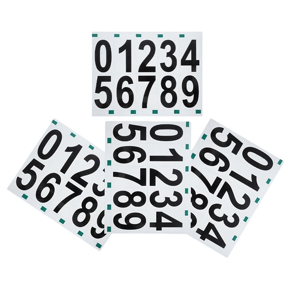 LIFKOME Reflective Black House Number Stickers Self Adhesive for Outdoor Mailbox and Address Signs