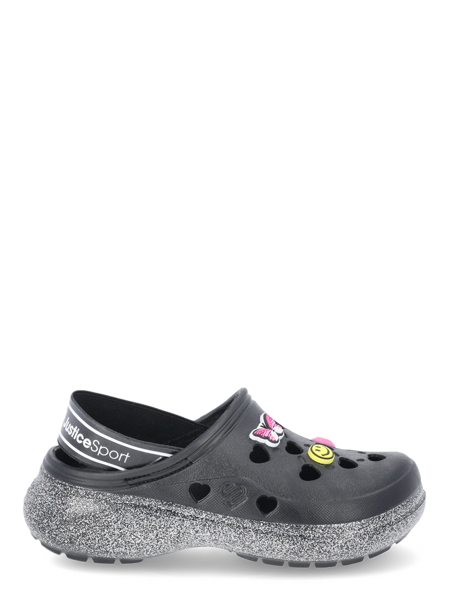 Justice Little Girls and Big Girls Clogs with Charms