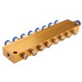 thumbnail image 3 of koolsoo Brass 8-12 Way Adjustable Oil Distributor Value Manifold Way 8 Way, 3 of 7