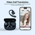 thumbnail image 2 of Ai Translation Earbuds Real Time, 3-in-1 Buletooth 5.4 Translator Earbuds with 134 Languages/4 Translation Modes, 26H Headphones Translator  for Travel/Business/Leaning, 2 of 8