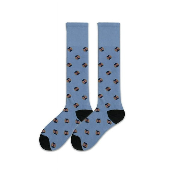 ERDOUY 3 Pairs Casual Tube Socks Cotton Knee High Socks for Women Solid Knit Knee Long Stocking All Season Gift，Stretch，Soft（A26）