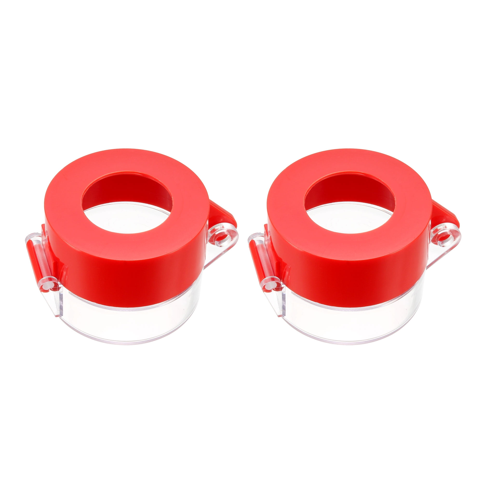 2pcs, Red Plastic Switch Cover Protector for 30mm Diameter Push Button