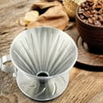 thumbnail image 2 of DOLITY Verser sur le Café en Acier Inoxydable Cône de Goutte à Goutte de Café avec Support de Tasse Réutilisable S, 2 of 9