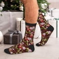 thumbnail image 7 of Pofeuu Leaf And Fruit Print Crew Socks, Adult Running Hiking Socks for Youth and Adult, 7 of 7