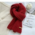 thumbnail image 4 of "Women's Knitted Shawl Cozy Winter Scarf With Thick Wool For Couples" Fall Scarf Pumpkins Silk Hair Scarf for Women Scarf Ladies Hair Scarfs Light Weight Neck Scarf Head Scarfs for Women Fashion, 4 of 7