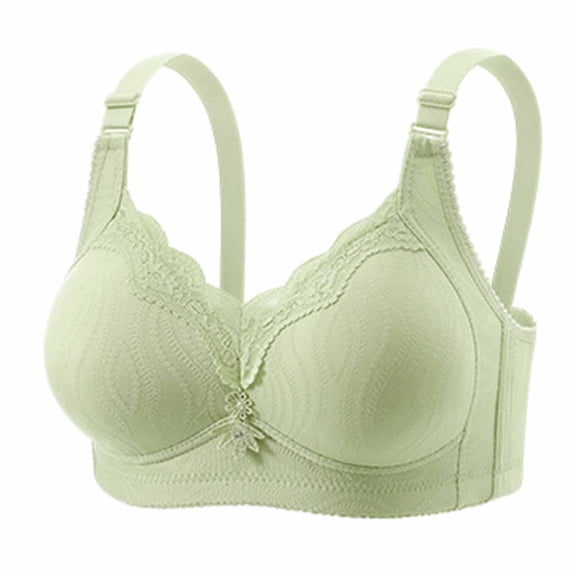Gytharion Women's Plus Size Wireless Bras Solid Color Smooth Cups Wide Straps Full Coverage Bras Soft Supportive Everyday Seamless Bras