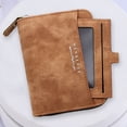 thumbnail image 4 of Flmtop Hommes Portefeuille Dessin Carte Grande Capacité Faux Cuir Sac à Main Multi-Usage Rétro pour Voyage, 4 of 10