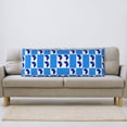 thumbnail image 5 of Body Pillow Cover - Soft Body Pillow Pillowcase, butterfly blue chessboard checkered Breathable Long Body Pillow Case Cover with Invisible Zipper 20x60in, 5 of 5