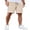 Beige, variant on Men's Cotton Drawstring Shorts Lightweight Stretch Chino Shorts Casual Flat Front Golf Shorts