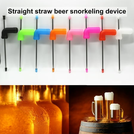 

GROFRY Beer Snorkel Safe Entertainment Portable Straight Straw Style Drink Funnel for Party