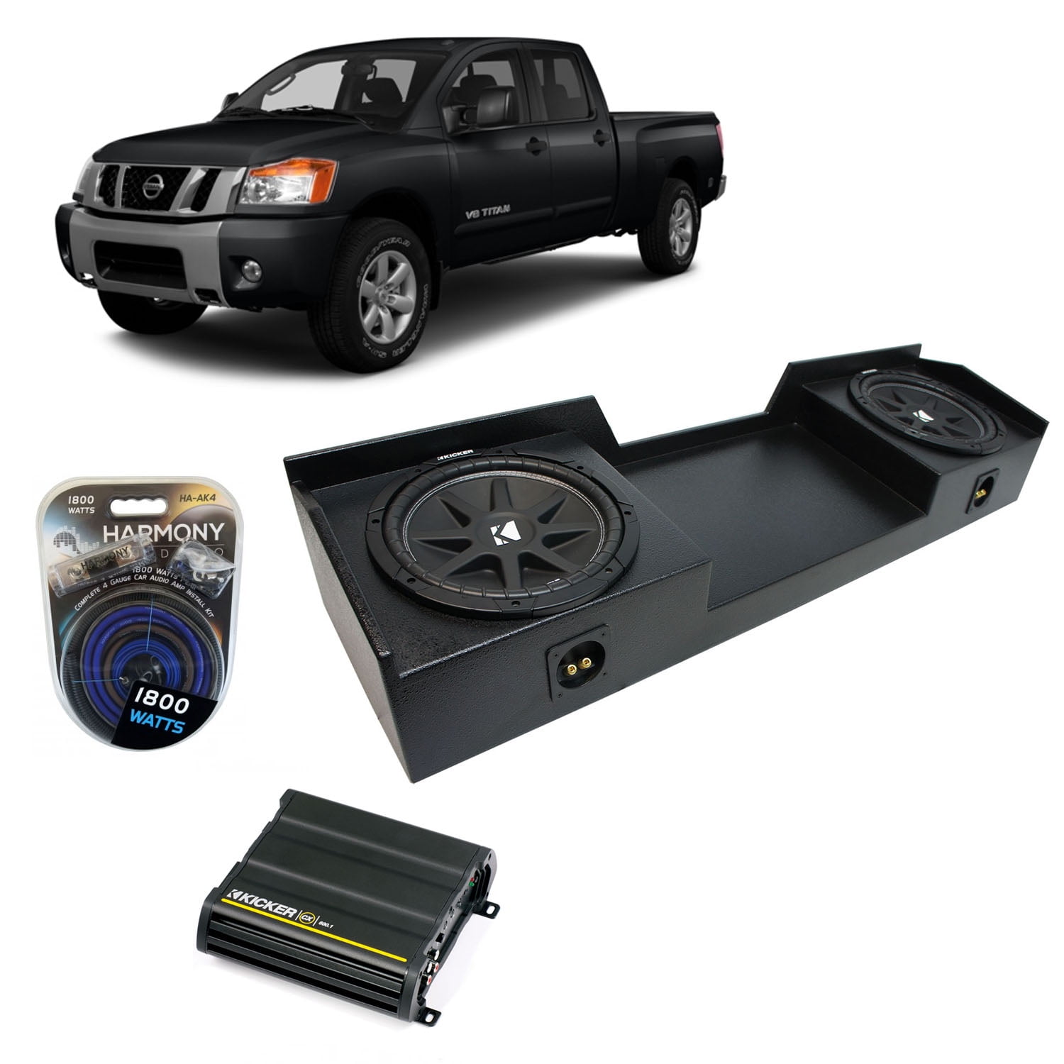 nissan titan sub box dual 12