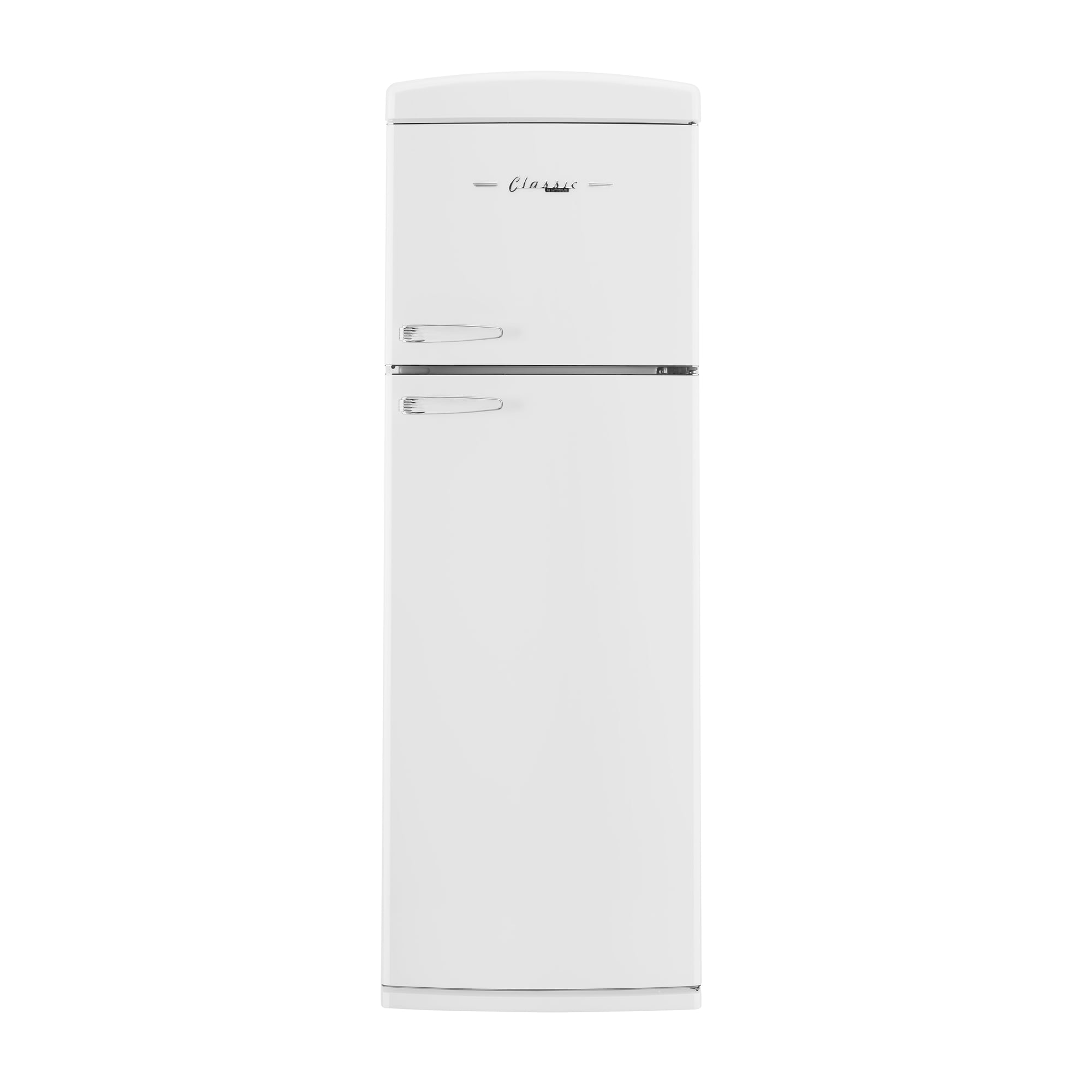Unique Appliances Classic Retro 24" 11 cu ft Top Freezer Refrigerator, Marshmallow White