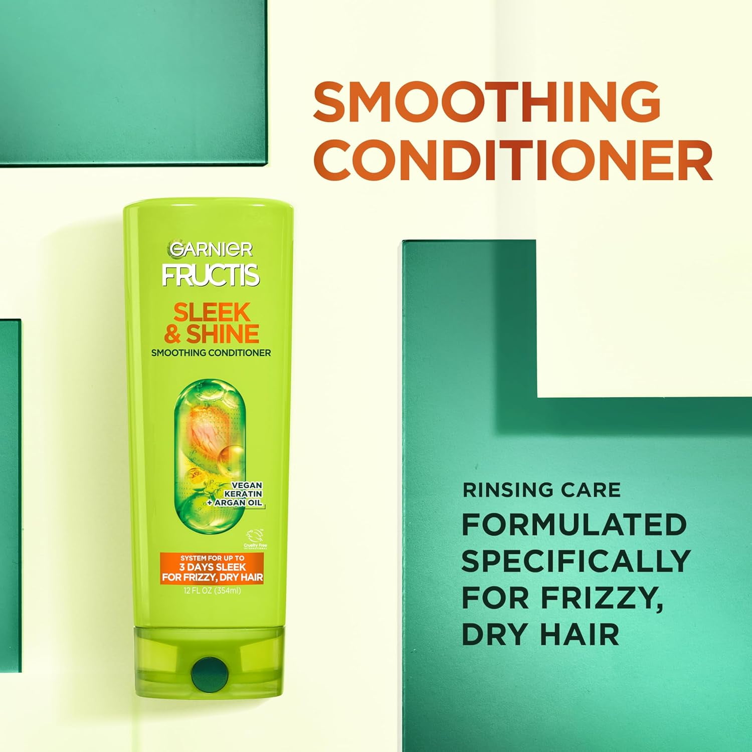 FUCESS Premium AR Shampoo 2本セット Garnier Fructis Sleek and Shine Moisture Lock Smoothing
