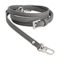 thumbnail image 2 of ZheElen Leather Strap With Metal Hooks Adjustable Length Best Crossbody Replacement For Handbags And Satchels Bags Strap Gray 90cm, 2 of 6