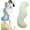 Green, variant on JEBTBFZE Pea Pod Body Pillow for Side Sleepers, S-Shaped Cooling Full Body Support Hug Pillow with Removable Cover (Pink, 80cm)