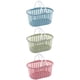 thumbnail image 4 of 3pcs Caddio de ducha portátil Tote Baskd de almacenamiento de plástico Canasta con suministros de baño de asa, 4 of 5