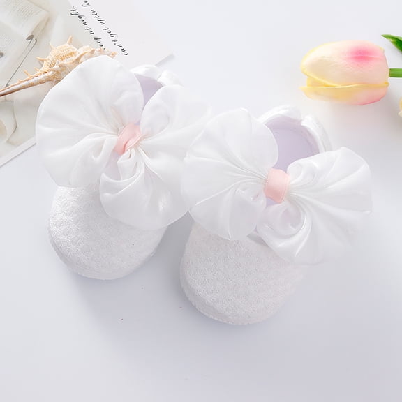 kpoplk Baby Girl Shoes Girls Shoes Princess Toddler Toddler Shoes Children Walkers Boys Kids Soft Shoes Baby(White)