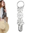 thumbnail image 1 of Clip de bolsillo para sombrero, Clips de retención para gorra de viaje, bolso de flores de Metal, Clips para sombrero de pico de pato, soporte para sombrero para accesorios de viaje al aire libre, 1 of 10