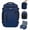 Blue, variant on WANDF Travel Backpack With 16 Pockets, 17'' Airline Approved Carry on Luggage,Waterproof Personal Item Bag Fit 15.6" Laptop, Lightweight Casual Daypack for Weekender Business Hiking(Black Bag)