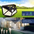 thumbnail image 4 of Luces solares para exteriores Paquete de 4 luces de seguridad con ángulo de iluminación mejorado, 4 of 5