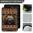 thumbnail image 4 of FUIALDOLG Forest Bear RV Door Window Shade, Aztec Tribal Foldable RV Blackout Window Cover, Stylish Sun Shade with Reflective Silver Coating, UV Protection Camper Screen Door Protector, 4 of 7