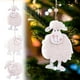 thumbnail image 1 of Adornos de Árbol de Navidad de Oveja de Lana - Decoración colgante de madera para colgantes de árbol, corona o regalo, 1 of 8
