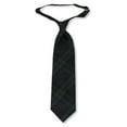 thumbnail image 3 of Cookie’s Adjustable Banded Necktie with Clip Color: navy/green *plaid #79* Size: 14", 3 of 3