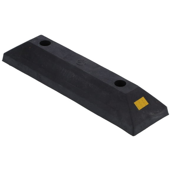 Ecomeon Parking Aid,Parking Block Rubber Curb Wheel Stop Stopper With Yellow Refective Stripe For Garage Supplies,Parking Block