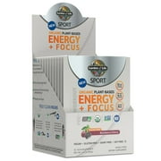 Garden of Life Sport Organic Plant-Based Energy + Focus Sugar Free Packets, Blackberry Cherry, 0.2 Oz, 12 Ct