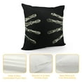 thumbnail image 4 of COMIO  Halloween Decor Throw Pillow Cover 18X18 Skeleton Decorations Farmhouse Decorative Black Cushion Case Autumn for Home Sofa Couch, 4 of 5