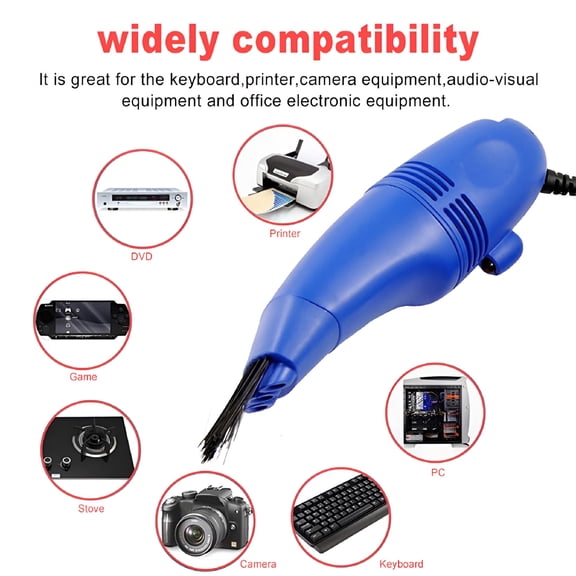 GJX Mini USB Computer Laptop Keyboard Gaps Cleaner Dust Removal Brush Cleaning Tool