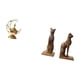 thumbnail image 5 of Candelabro Antiguo Y Figuras De Gato Egipcio, Sujetalibros Decorativos Para Sala De Estar, Chimenea, Oficina, Adorno De Mesa, Regalo De Inauguración De La Casa., 5 of 8