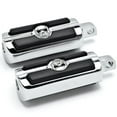 thumbnail image 2 of Krator Skull Head Front or Rear Foot Peg Foot Rests Chrome Compatible with Harley-Davidson Sportser Male Peg Mount, 2 of 4
