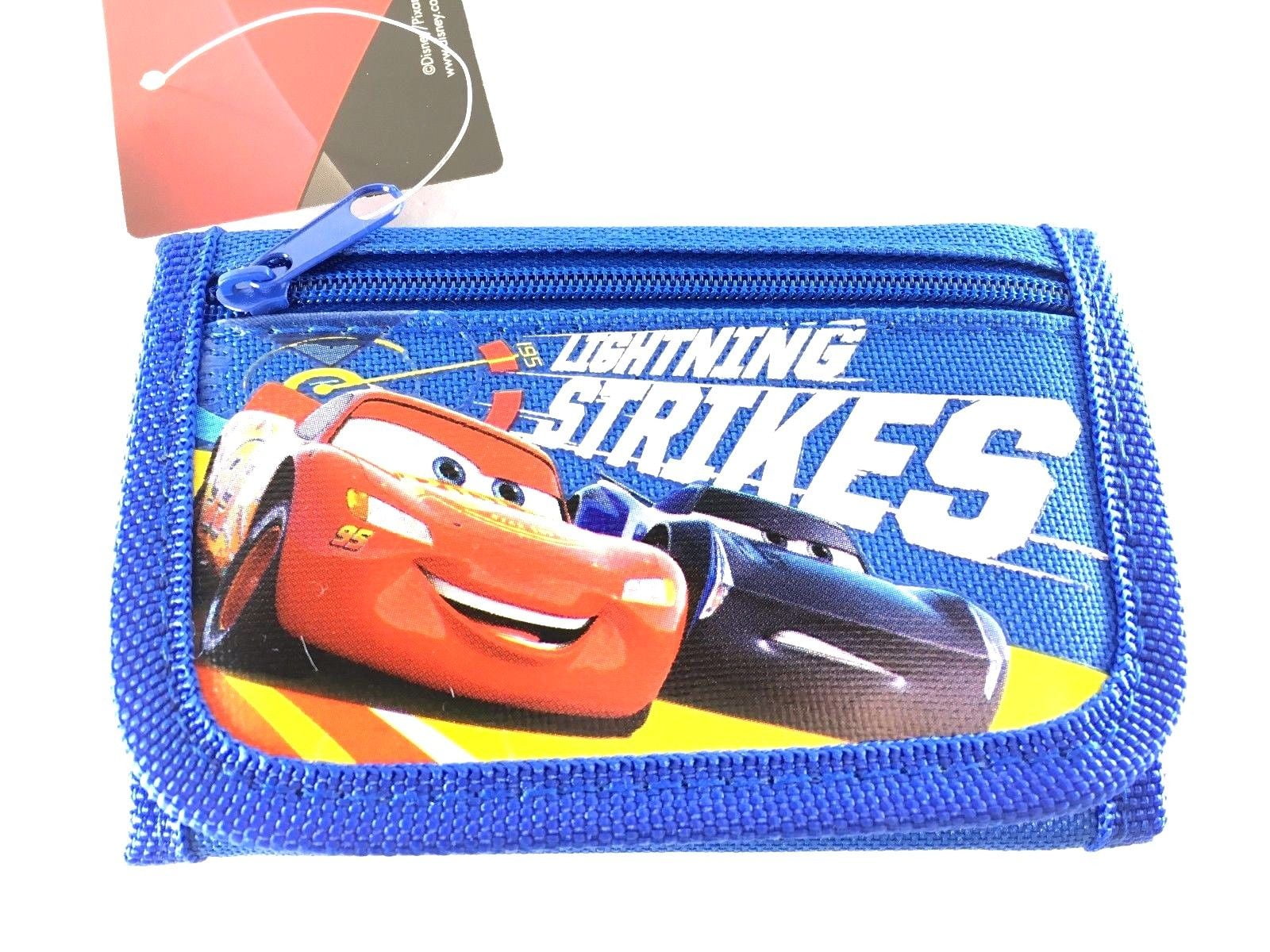 Wallet Bifold Disney Pixar CARS Lighting McQueen Boy New RdTrm 