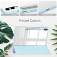 thumbnail image 6 of Dteck Case for Samsung Galaxy Tab S10+ 2024 with S Pen Holder, Smart Cover with Clear Transparent Back Flip Protective Shell for Galaxy Tab S10 Plus 12.4" SM-X820,Light Blue, 6 of 8
