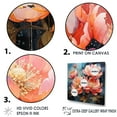 thumbnail image 3 of Designart "Delightful Peach Peony Garden I" Peonies Floater Framed Canvas Prints, 3 of 5