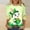 #216-Green, variant on Women 3/4 Sleeve St. Patrick's Day T-Shirts Crew Neck Spring Graphic Tee Tops Clothes