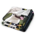 thumbnail image 2 of Wijzvio Cute Boston Terrier Dog Throw Blanket Soft Fuzzy Fleece Blanket For Couch Bed Living Room Decoration 80"X60", 2 of 9