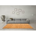 thumbnail image 3 of Ahgly Company Indoor Rectangle Abstract Orange Modern Area Rugs, 4' x 6', 3 of 4
