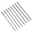 thumbnail image 1 of Juego de bits hexagonales Uxcell 10 en 1 sistema de vástago hexagonal de 1/4 pulgadas magnético H5/64-5/16 destornillador bit de acero S2 150mm/ 5.9" 8, 1 of 5